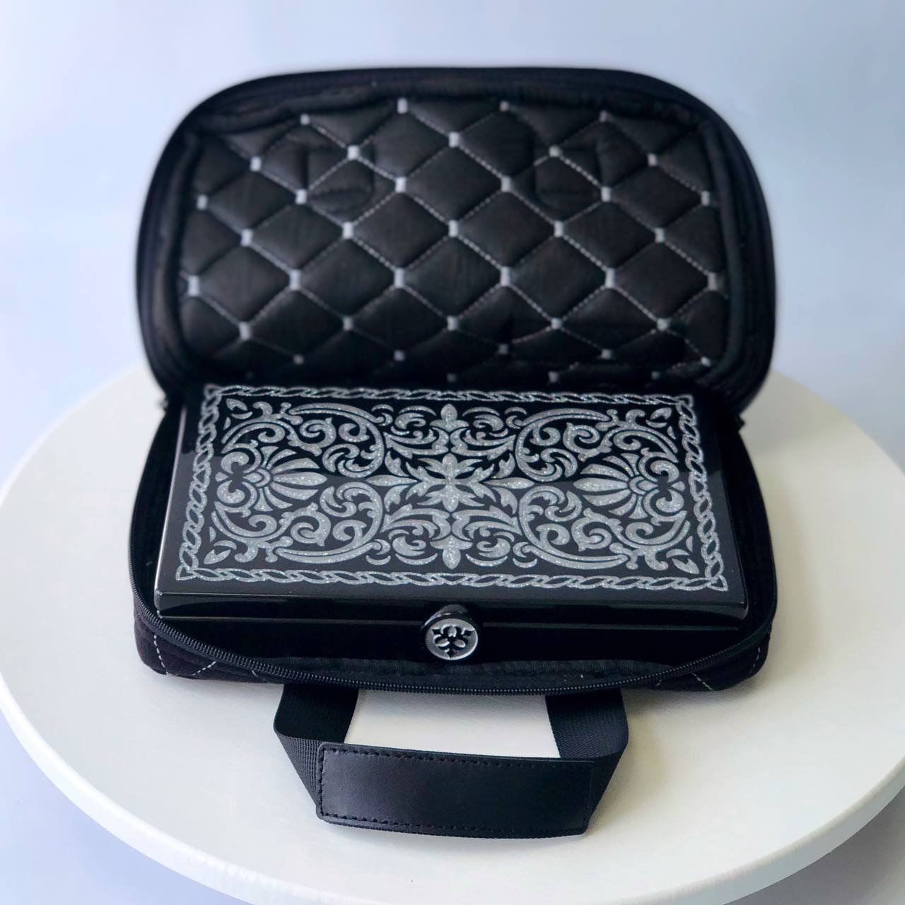 Alcantara storage case for Stone Domino 26*16cm. Soft and Comfortable.