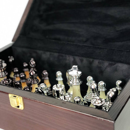 Pièces d'échecs en acrylique, Roi de 9 cm. Accessoire de jeu exclusif. Prêt à offrir