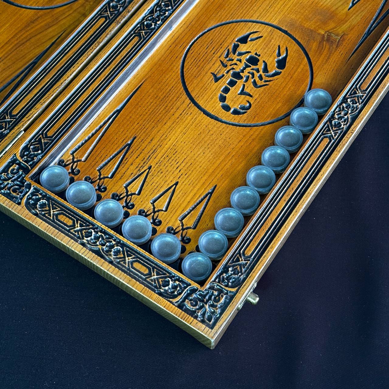 Jeu de backgammon en bois 46*23cm, prêt à offrir et personnalisé