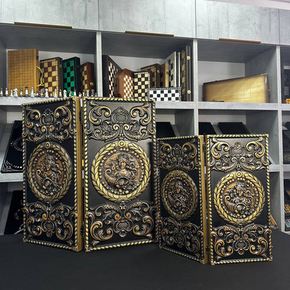 Exklusives Holz-Backgammon "Vigro Zodiac". Individualisierbar und verschenkfertig