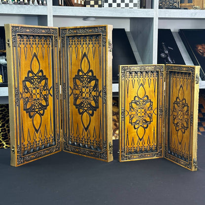 Exklusives Holz-Backgammon "Vigro Zodiac". Individualisierbar und verschenkfertig