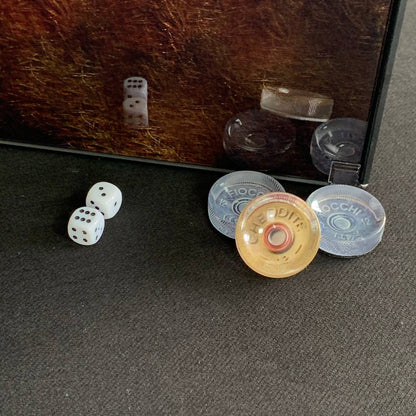 Jeu de backgammon en verre personnalisable – Créez votre plateau et vos jetons élégants avec livraison gratuite