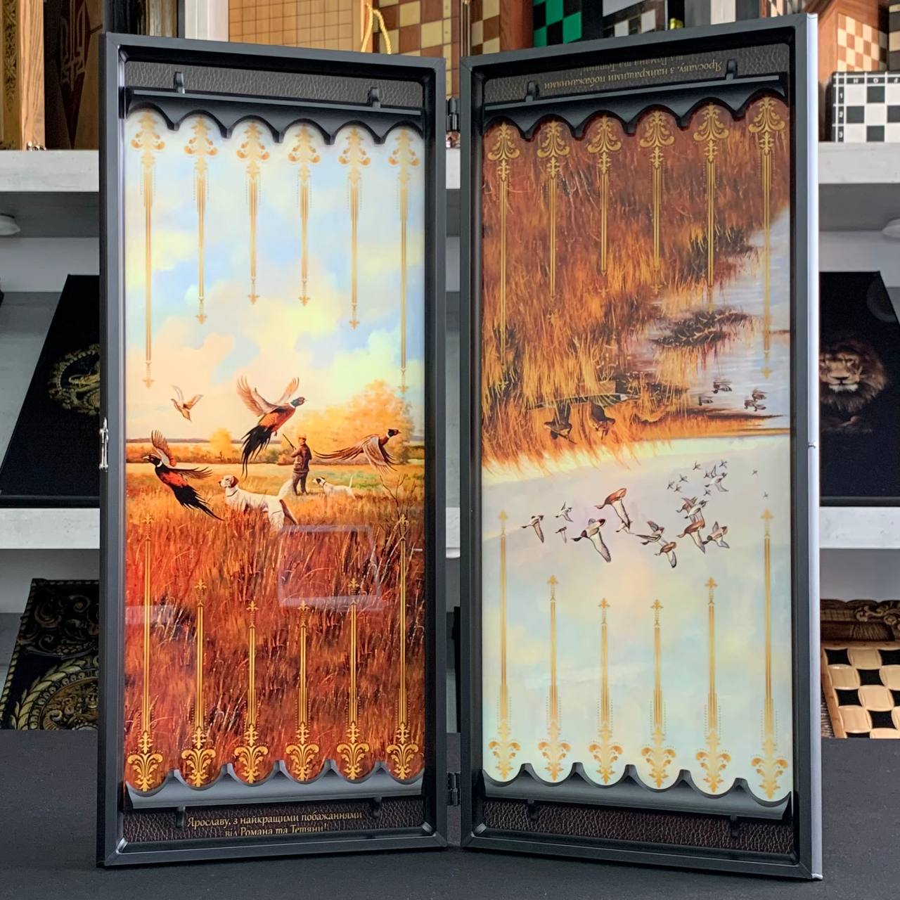 Jeu de backgammon en verre personnalisable – Créez votre plateau et vos jetons élégants avec livraison gratuite