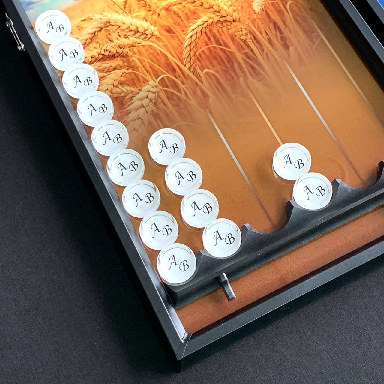 Jeu de backgammon en verre personnalisable – Créez votre plateau et vos jetons élégants avec livraison gratuite