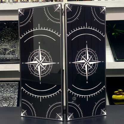 Jeu de backgammon en verre de luxe fait à la main 61 x 27 cm. Personnalisé, prêt à offrir