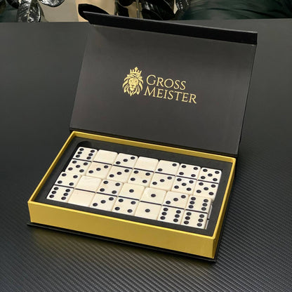 Dominosteine-Set aus Acrylsteinen, 50 x 25 mm, elegantes Geschenk, personalisiert, mit kostenloser weltweiter Lieferung