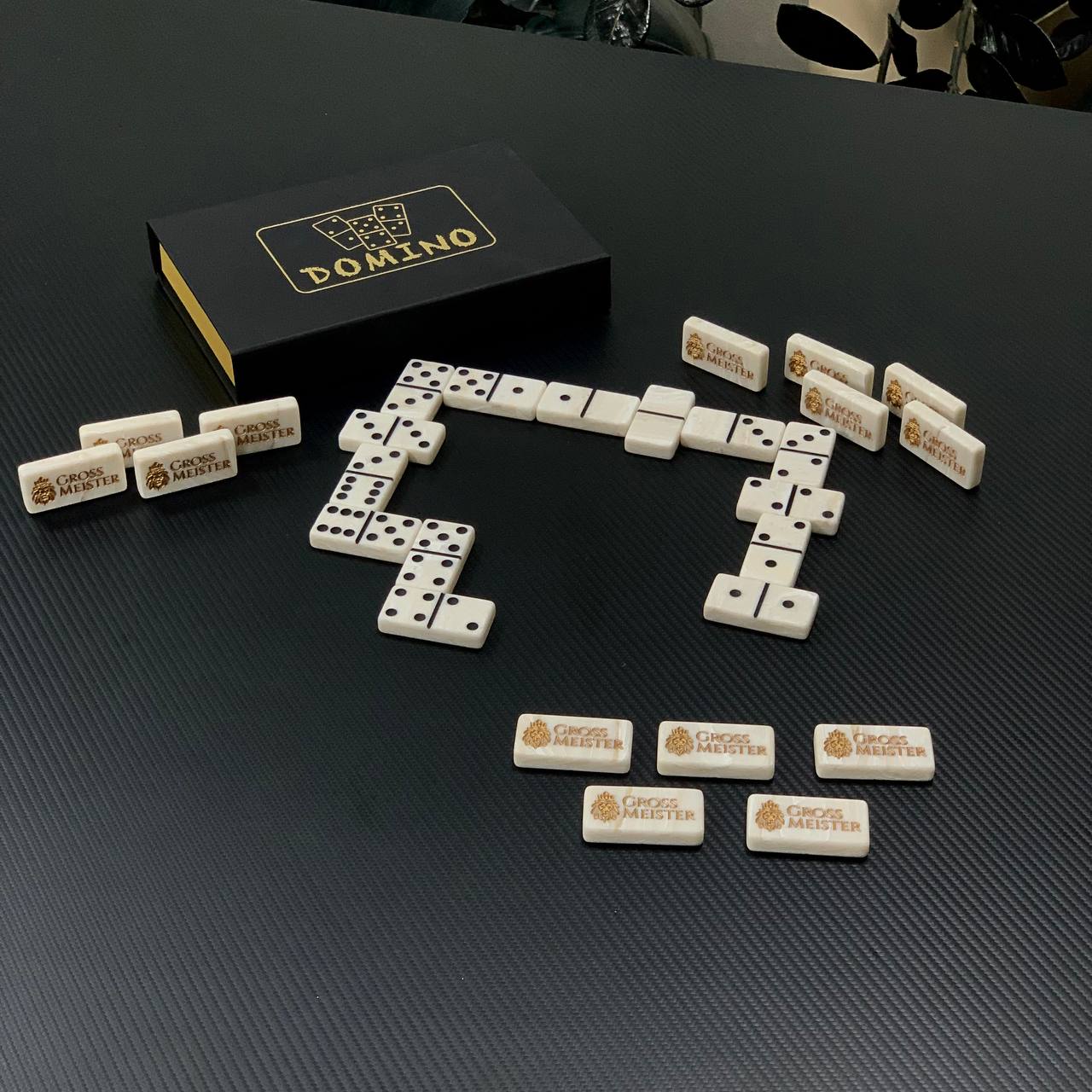 Dominosteine-Set aus Acrylsteinen, 50 x 25 mm, elegantes Geschenk, personalisiert, mit kostenloser weltweiter Lieferung
