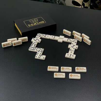 Dominosteine-Set aus Acrylsteinen, 50 x 25 mm, elegantes Geschenk, personalisiert, mit kostenloser weltweiter Lieferung