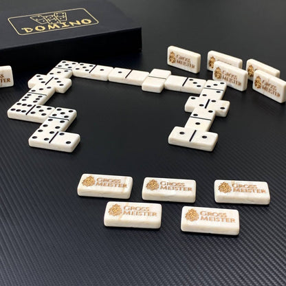 Dominosteine-Set aus Acrylsteinen, 50 x 25 mm, elegantes Geschenk, personalisiert, mit kostenloser weltweiter Lieferung