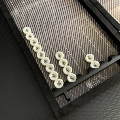 Jeu de backgammon classique en métal et carbone fait main 60*30cm, prêt à offrir VIP