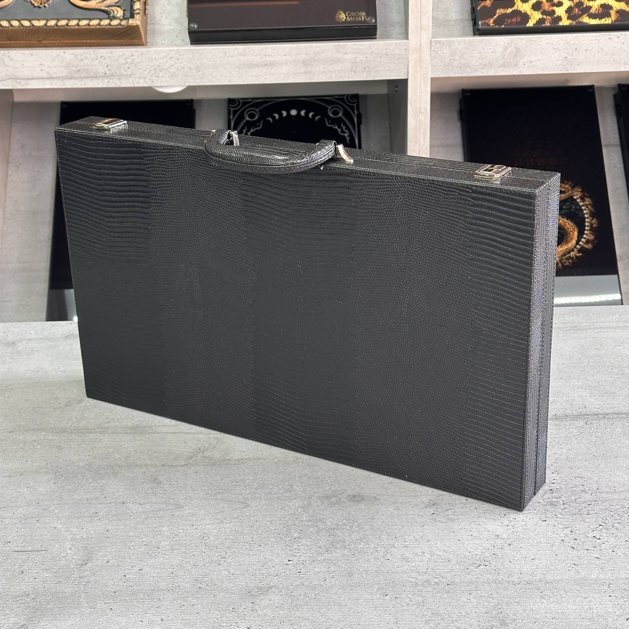 Tournament Backgammon 53*31cm Faux leather Acrylic chips. Gift-ready. Acrylic Wooden Backgammon pieces