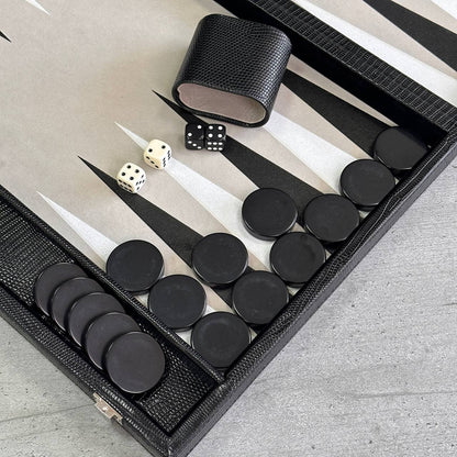 Tournament Backgammon 53*31cm Faux leather Acrylic chips. Gift-ready. Acrylic Wooden Backgammon pieces