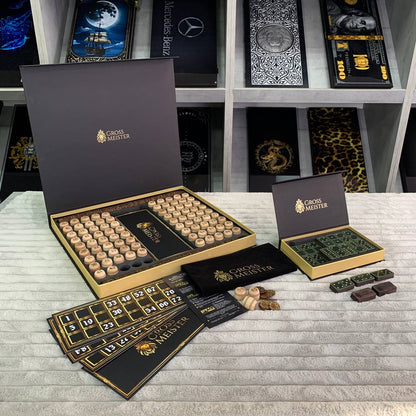 Coffret cadeau de luxe : Lotto + Domino – Le choix idéal pour lui – Cadeau haut de gamme prêt à offrir avec livraison gratuite dans le monde entier