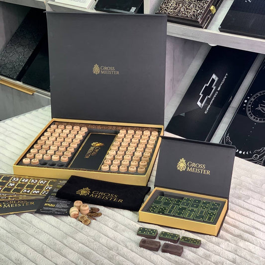 Deluxe Gift Set: Lotto + Domino – The Perfect Choice for Him – Premium Gift-ready with Free Worldwide Shipping
