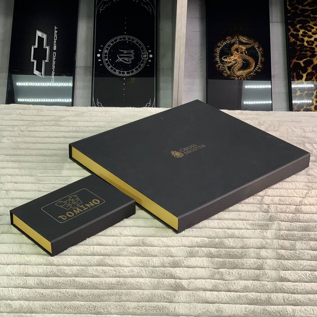 Coffret cadeau de luxe : Lotto + Domino – Le choix idéal pour lui – Cadeau haut de gamme prêt à offrir avec livraison gratuite dans le monde entier