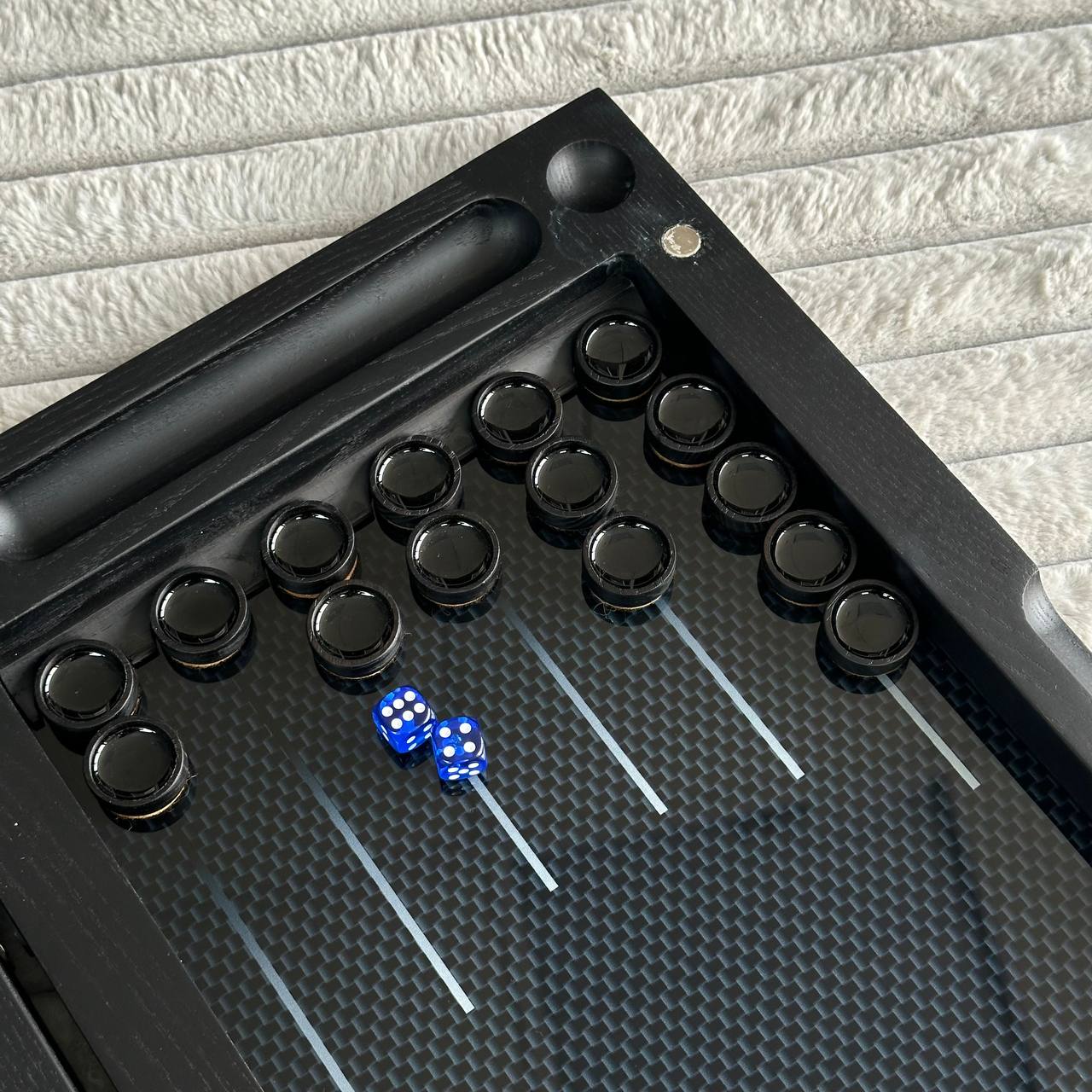 Glasschach- und Glas-Backgammon-Set 3in1, Chekers-Brettspiel, individuelles Backgammon-Brett, modernes Backgammon-Brett