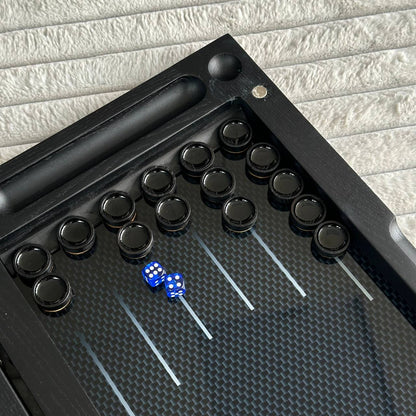 Glasschach- und Glas-Backgammon-Set 3in1, Chekers-Brettspiel, individuelles Backgammon-Brett, modernes Backgammon-Brett