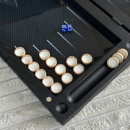 Glasschach- und Glas-Backgammon-Set 3in1, Chekers-Brettspiel, individuelles Backgammon-Brett, modernes Backgammon-Brett