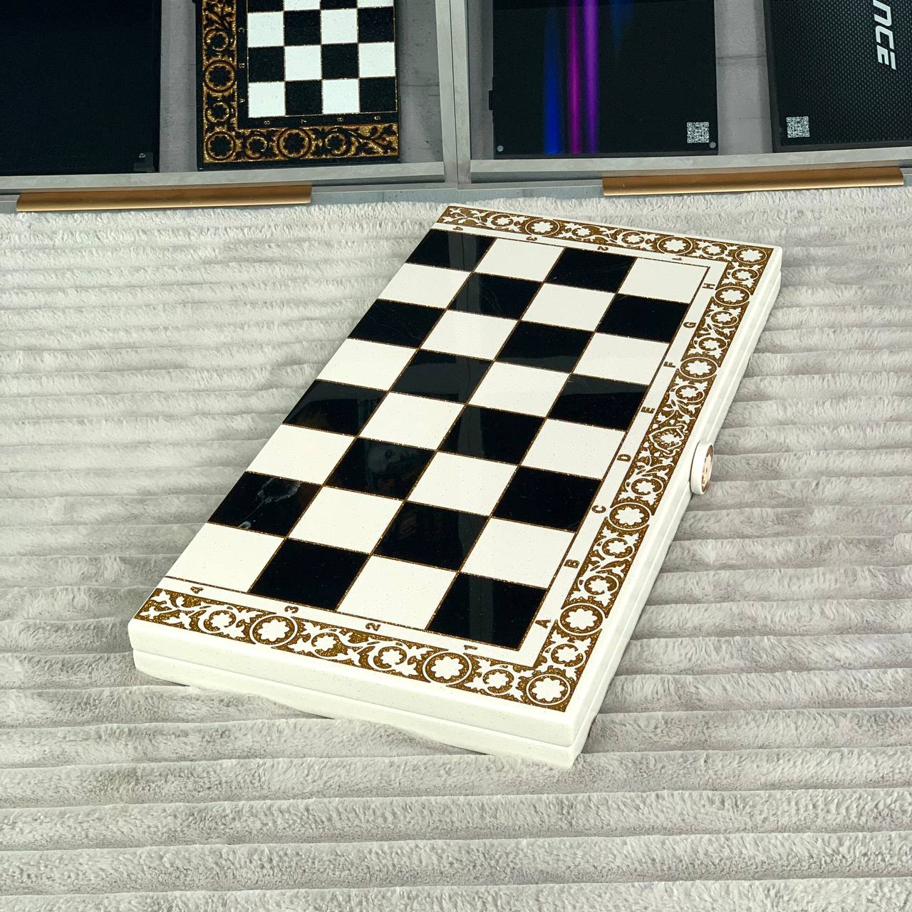 Luxury 3-in-1 Chess, Checkers & Backgammon Set – Handcrafted Acrylic Stone Chess + Free International Shipping Gift-ready