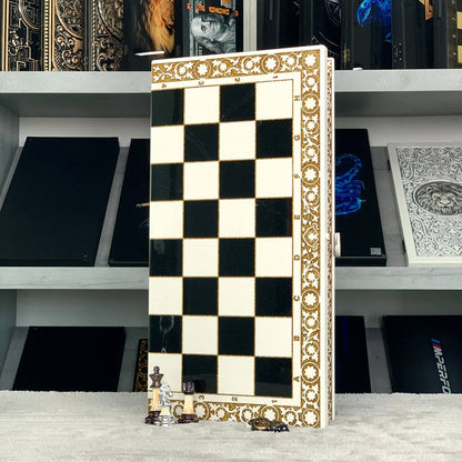 Luxury 3-in-1 Chess, Checkers & Backgammon Set – Handcrafted Acrylic Stone Chess + Free International Shipping Gift-ready