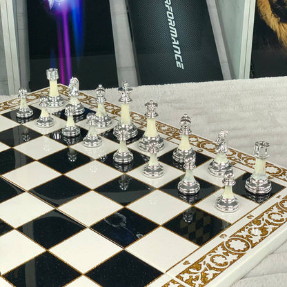 Luxury 3-in-1 Chess, Checkers & Backgammon Set – Handcrafted Acrylic Stone Chess + Free International Shipping Gift-ready