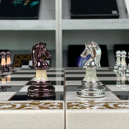 Luxury 3-in-1 Chess, Checkers & Backgammon Set – Handcrafted Acrylic Stone Chess + Free International Shipping Gift-ready