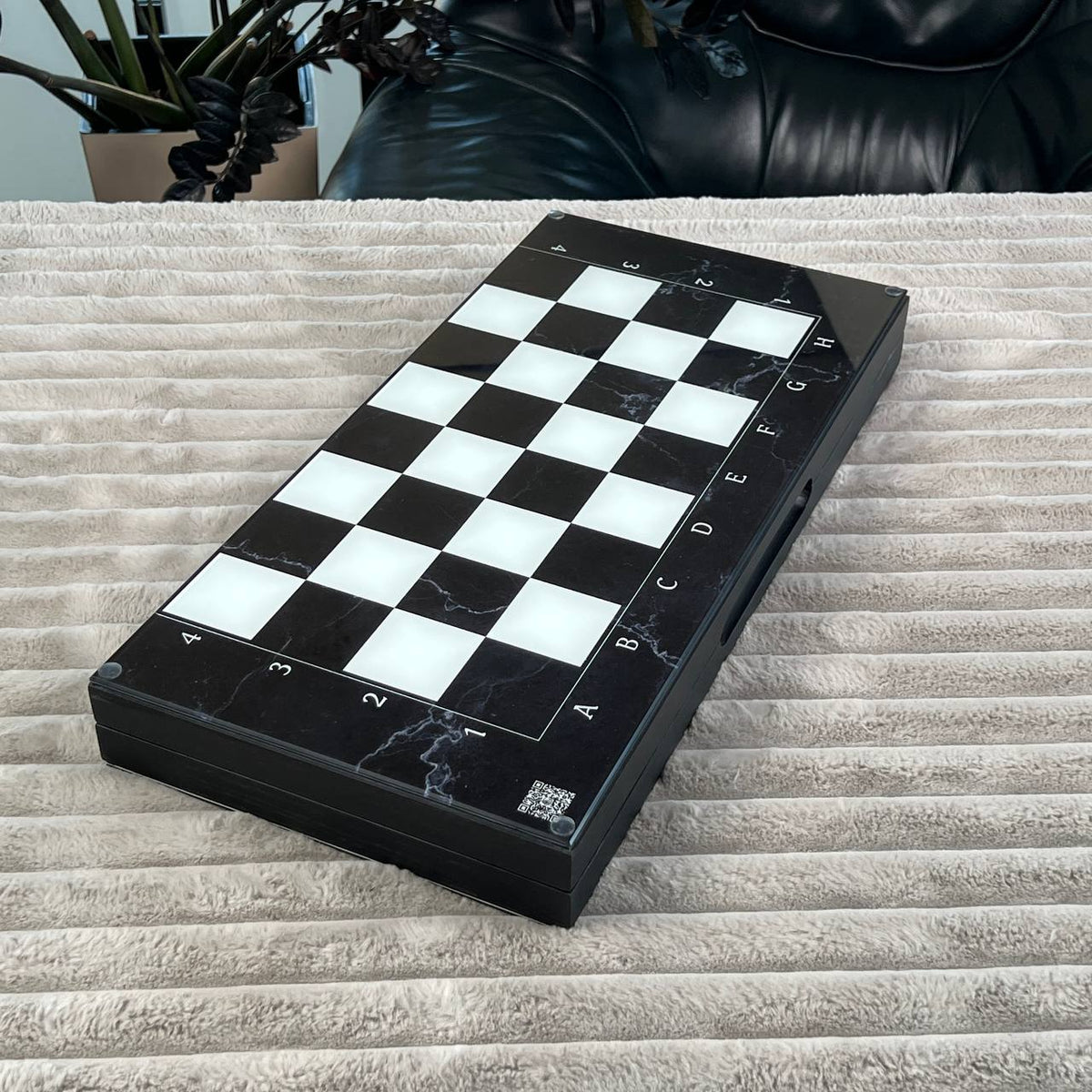 Classic Glass Chess Collection Chess, Backgammon & Checkers Set