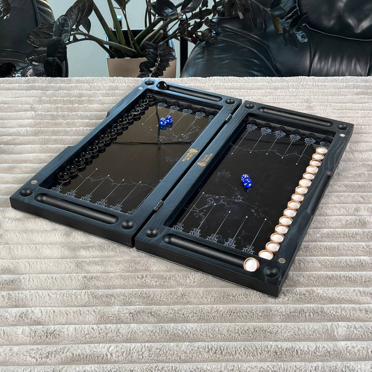 Classic Glass Chess Collection Chess, Backgammon & Checkers Set