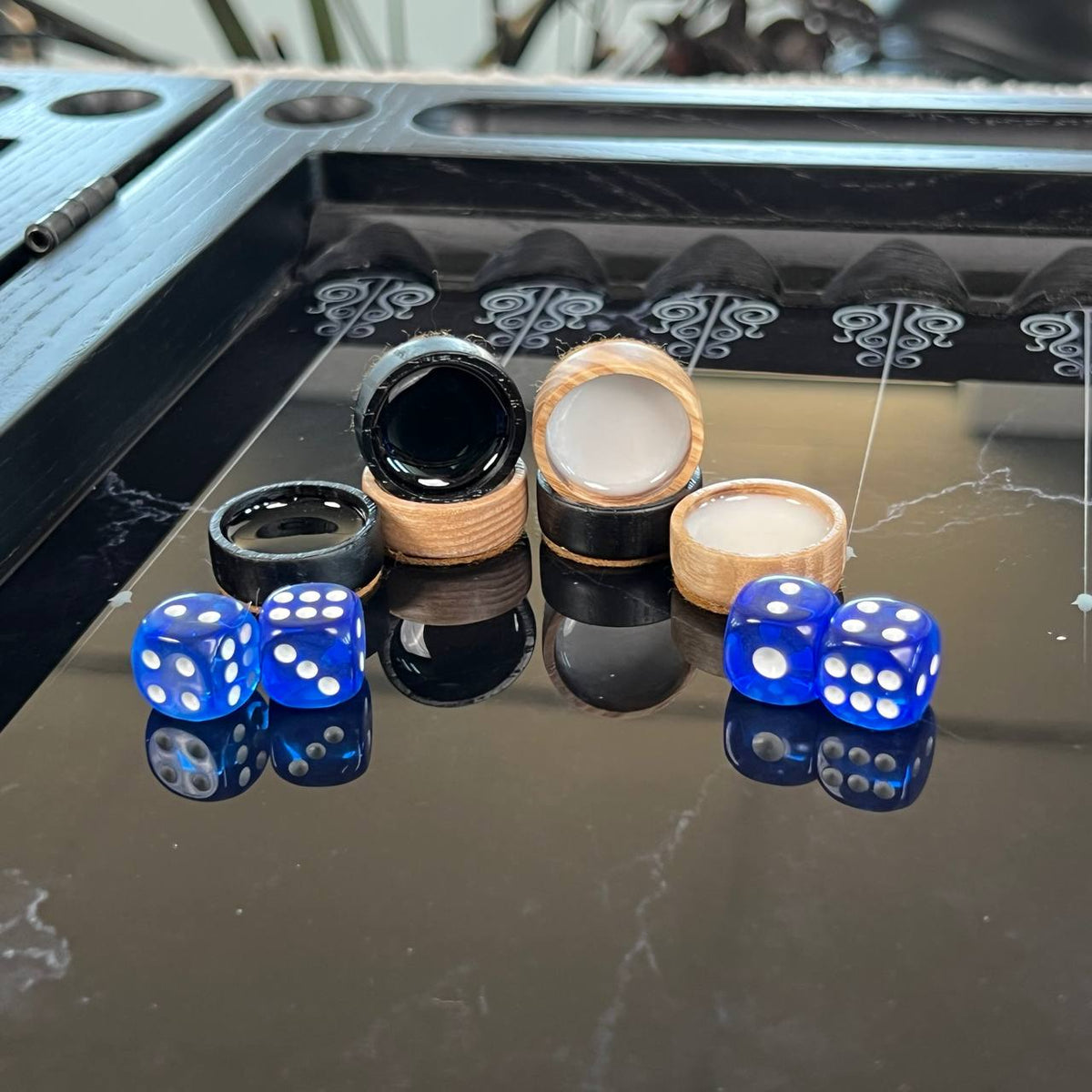 Classic Glass Chess Collection Chess, Backgammon & Checkers Set