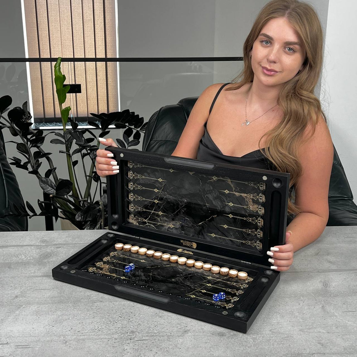 Classic Glass Chess Collection Chess, Backgammon & Checkers Set