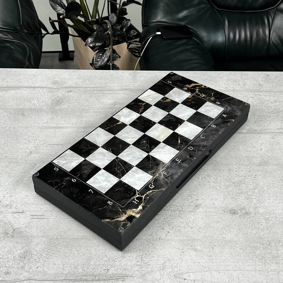 Classic Glass Chess Collection Chess, Backgammon & Checkers Set