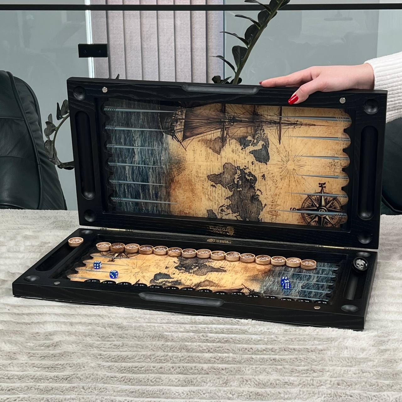 Premium Tempered Glass&Wood Board Game — The Ultimate Statement of Success
