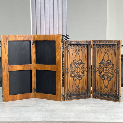 Executive Game Geschenkset – Backgammon &amp; Domino mit Geld-inspiriertem Design. Geschenkfertig mit kostenlosem Versand