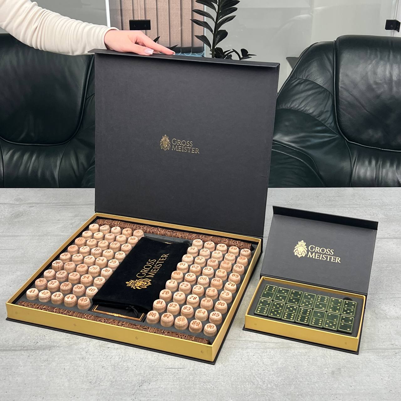 Deluxe-Geschenkset: Lotto + Domino – Die perfekte Wahl für ihn – Premium-Geschenkfertig mit kostenlosem weltweiten Versand