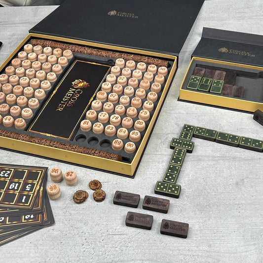 Coffret cadeau de luxe : Lotto + Domino – Le choix idéal pour lui – Cadeau haut de gamme prêt à offrir avec livraison gratuite dans le monde entier