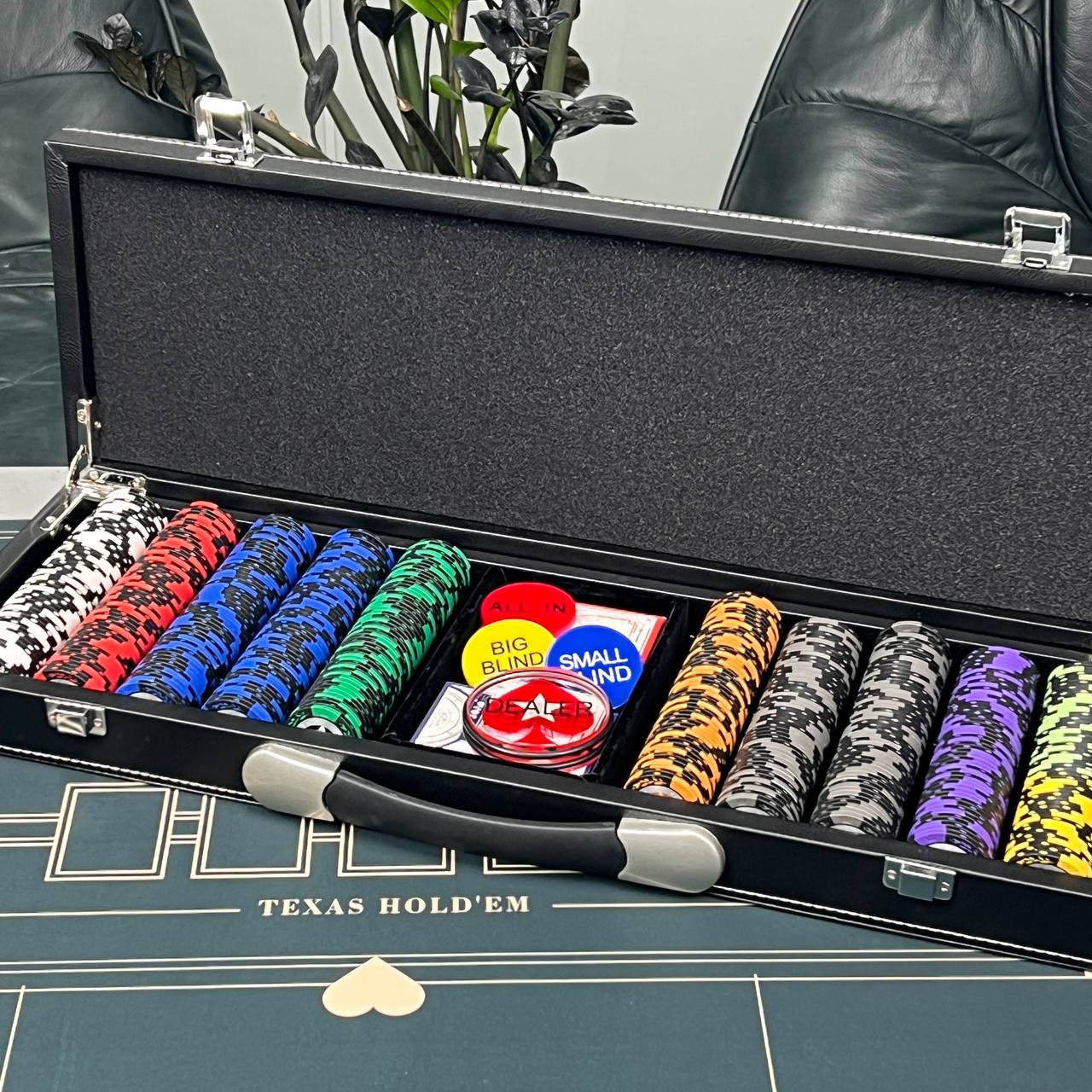 Poker 500 Chips Set: The Ultimate Poker Experience, Gift-ready
