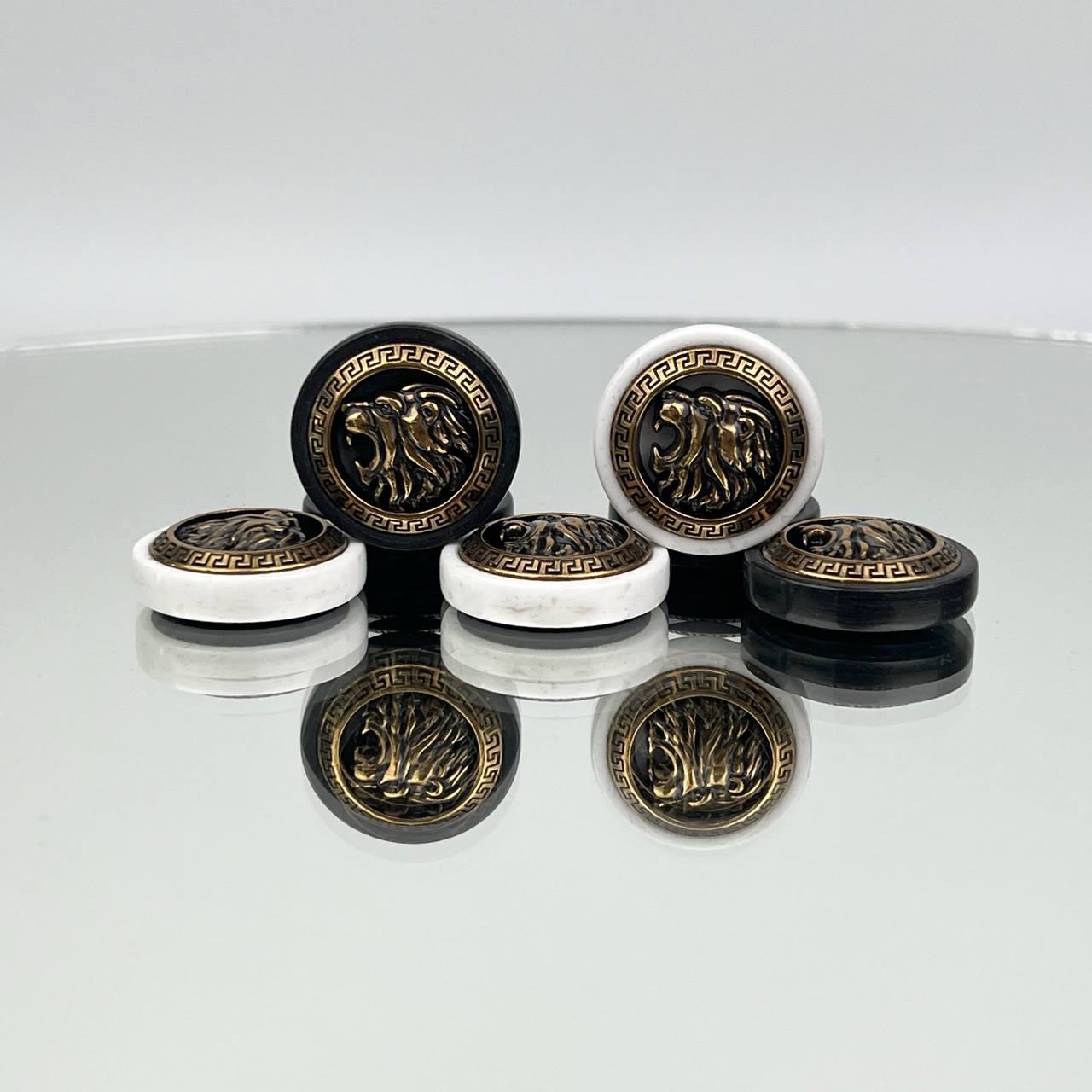 Jeu de dames en pierre acrylique - 27 mm pour backgammon, jeu de dames. Personnalisé et prêt à offrir.