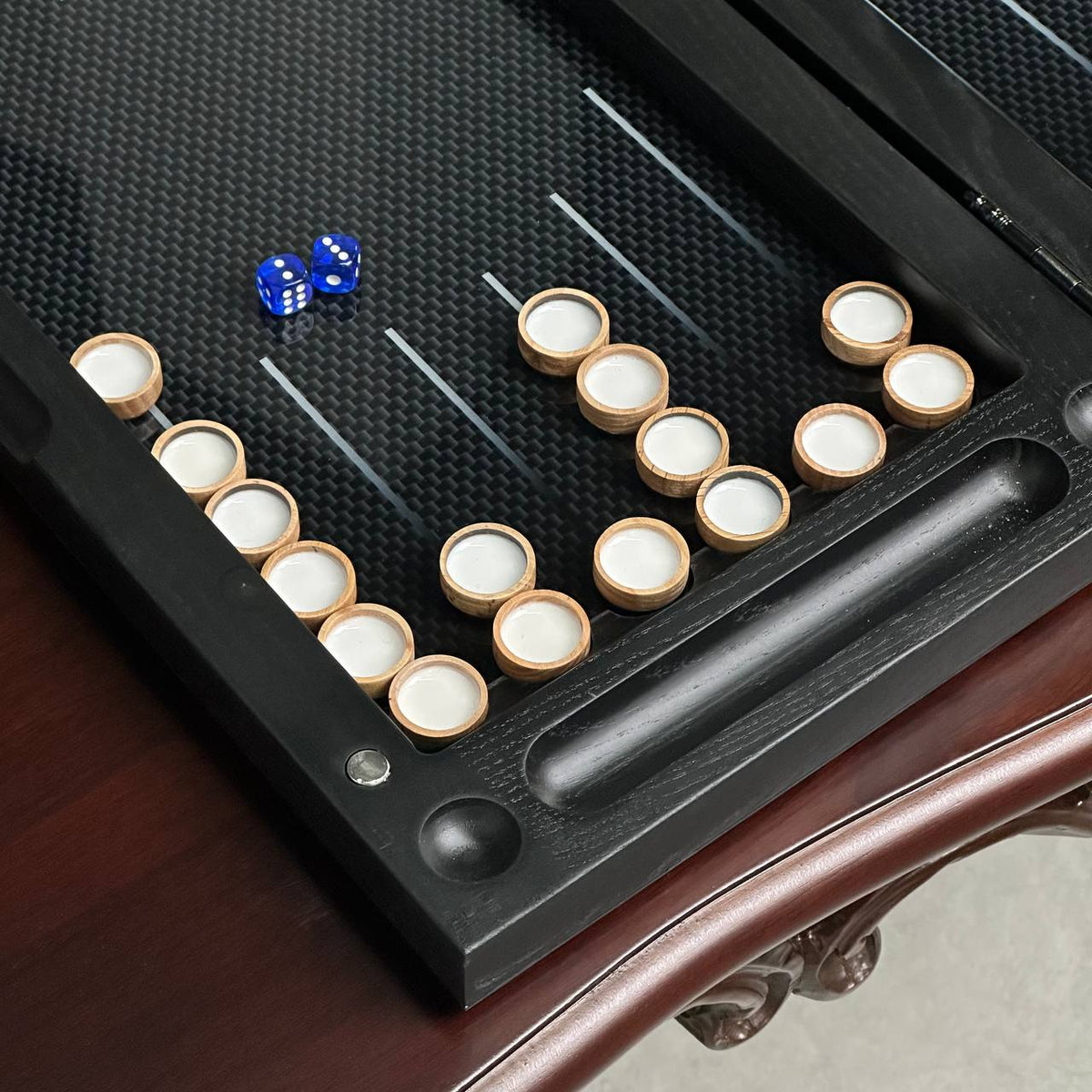Glasschach- und Glas-Backgammon-Set 3in1, Chekers-Brettspiel, individuelles Backgammon-Brett, modernes Backgammon-Brett