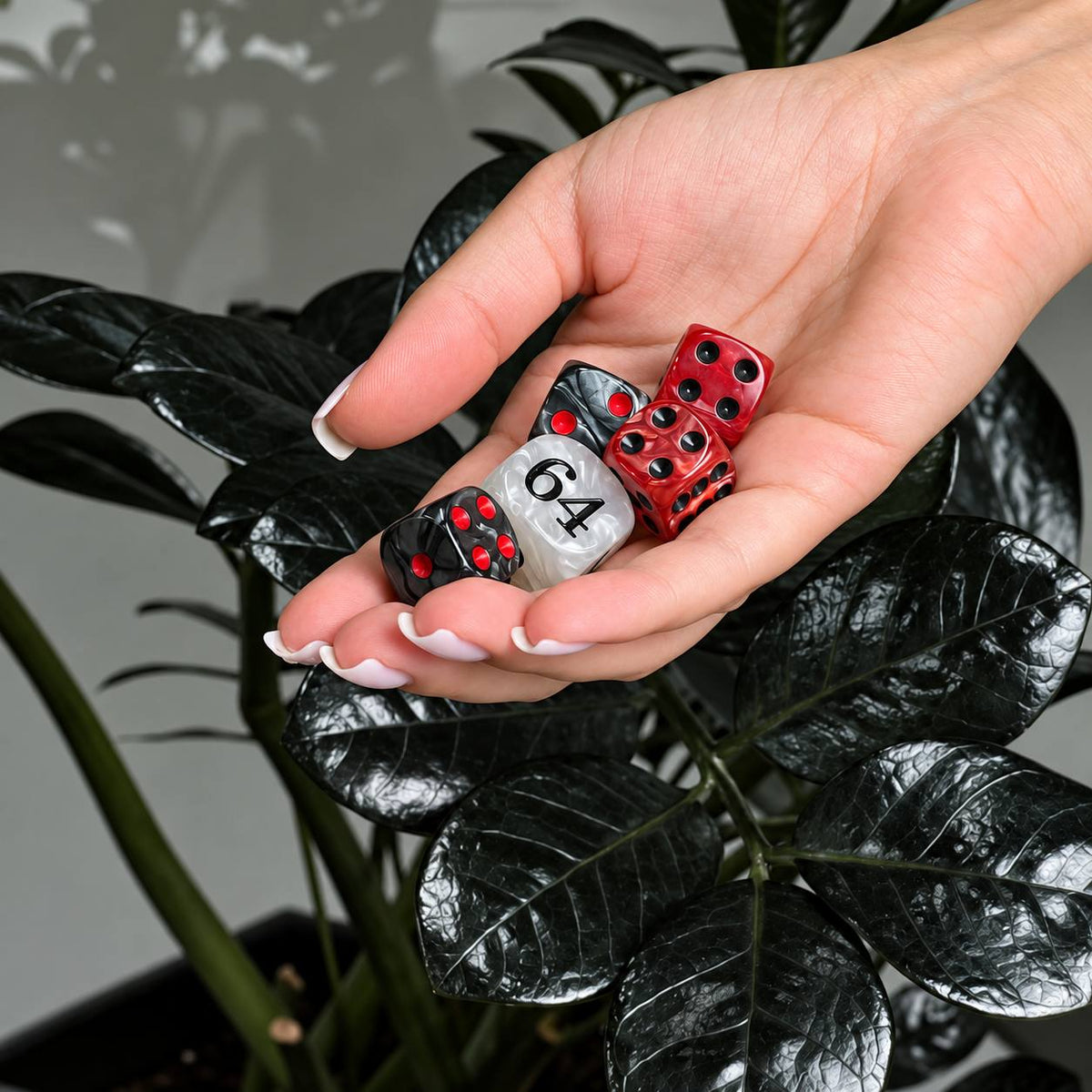 Backgammon Dice Set – 4 Dice & Doubling Cube