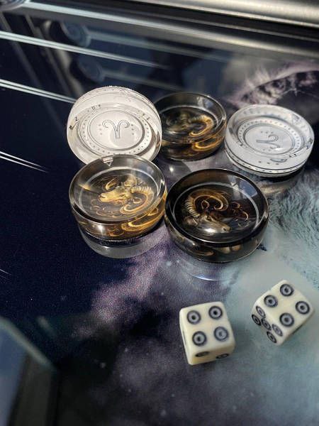 Jeu de pions de dames personnalisés 30×9mm, jetons et pions, pièces de backgammon personnalisées