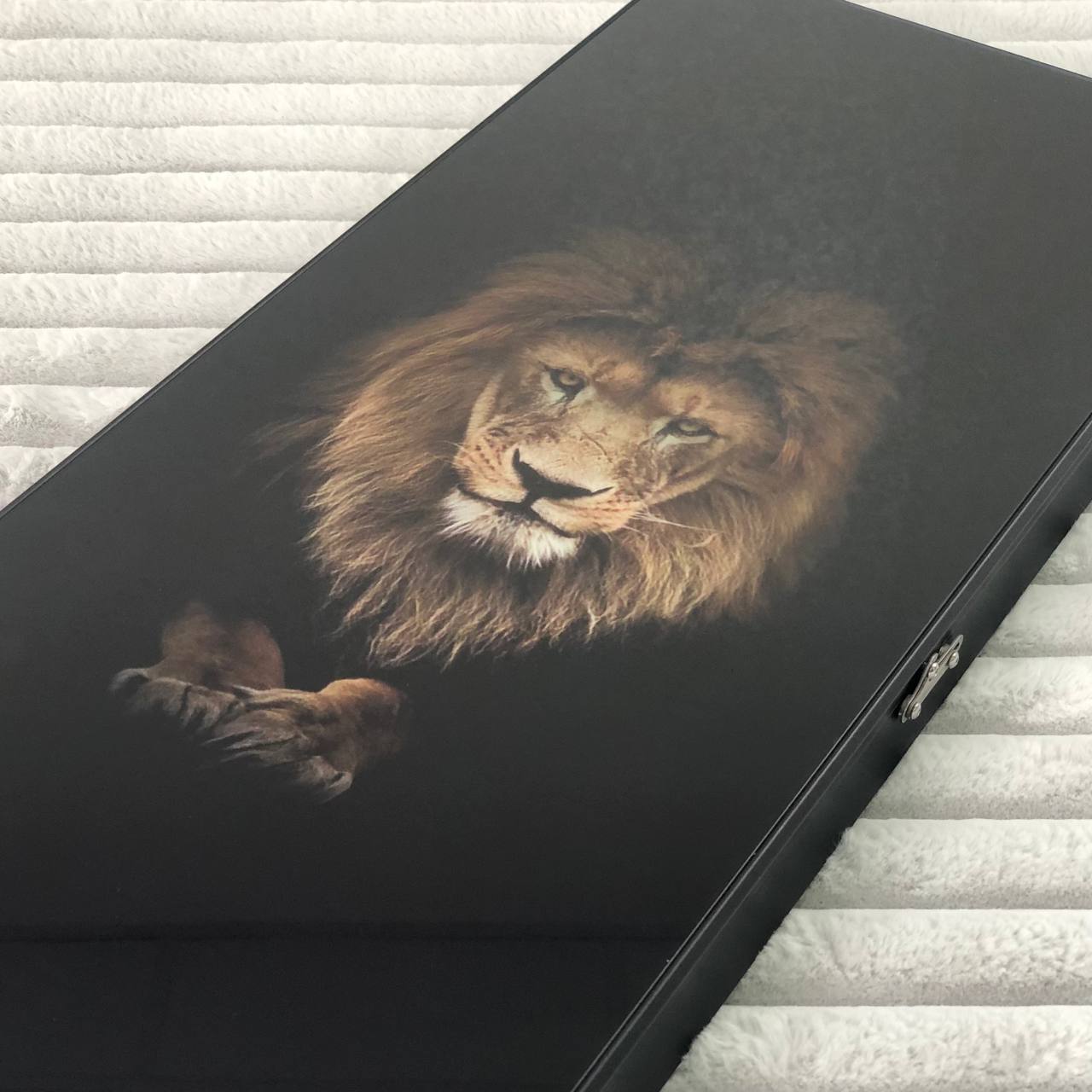 Lion Collection Glass Backgammon Set