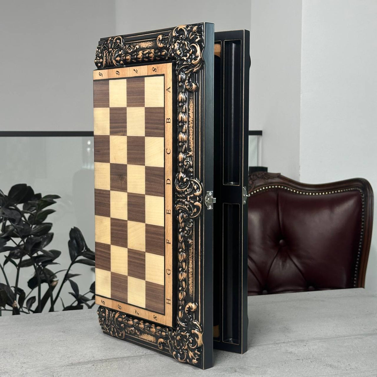 Maple Wood Chess Backgammon & Checkers Set – 3-in-1 20"