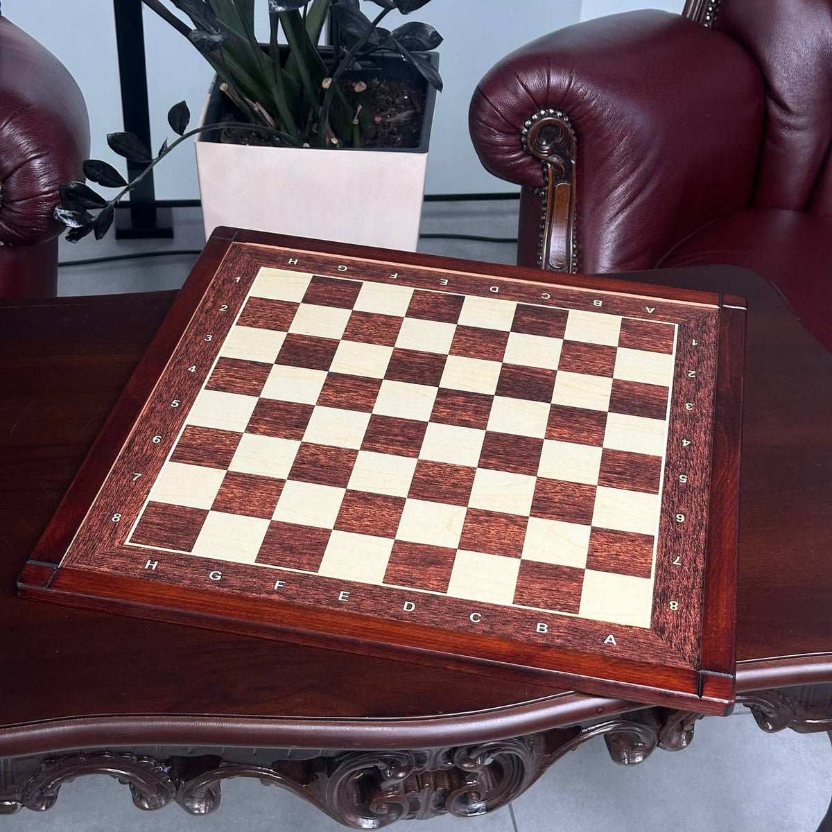 Classic Wooden Chess Set with Weighted Staunton Pieces – 20"