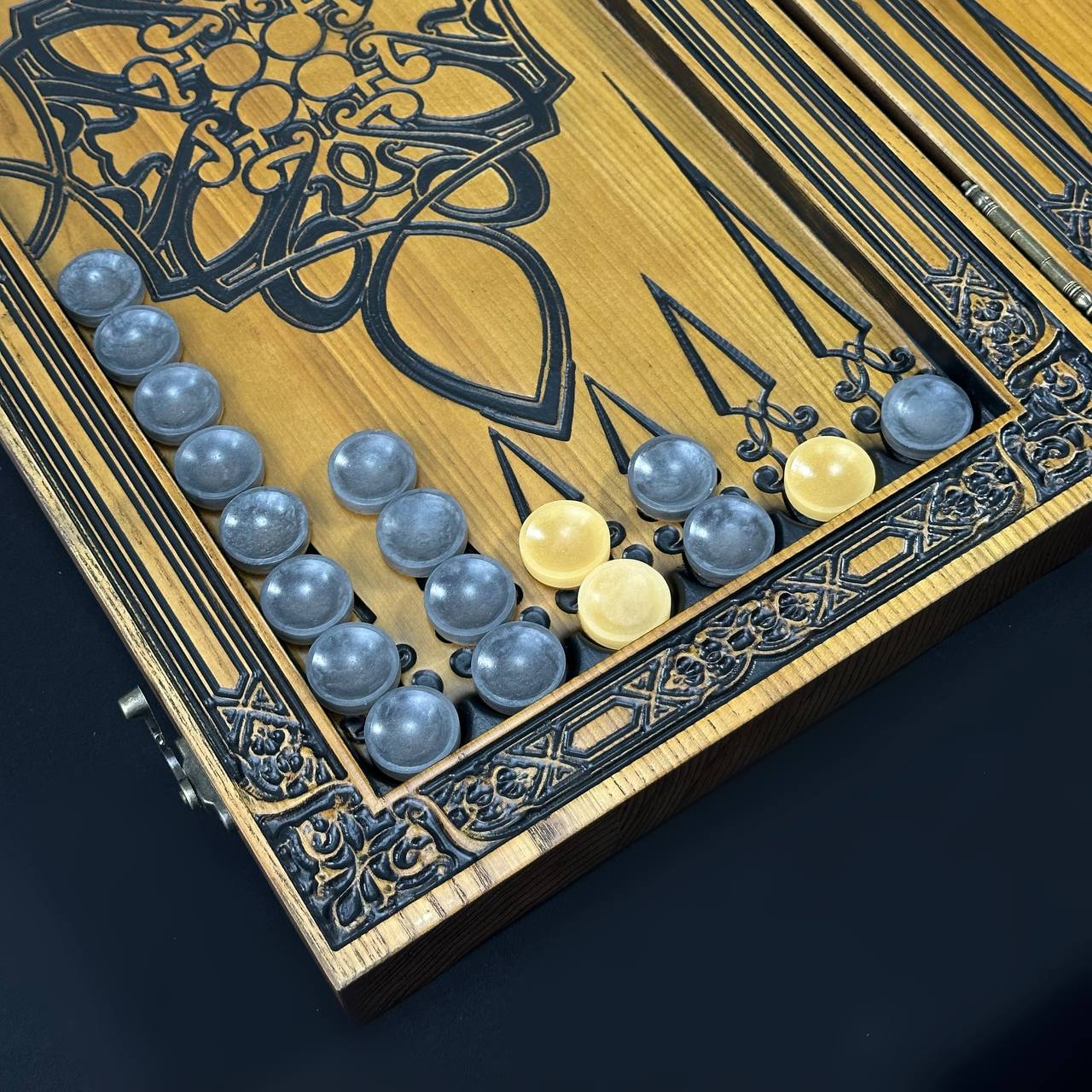 Premium Dragon Wooden Backgammon – Luxury Handcrafted Board Game