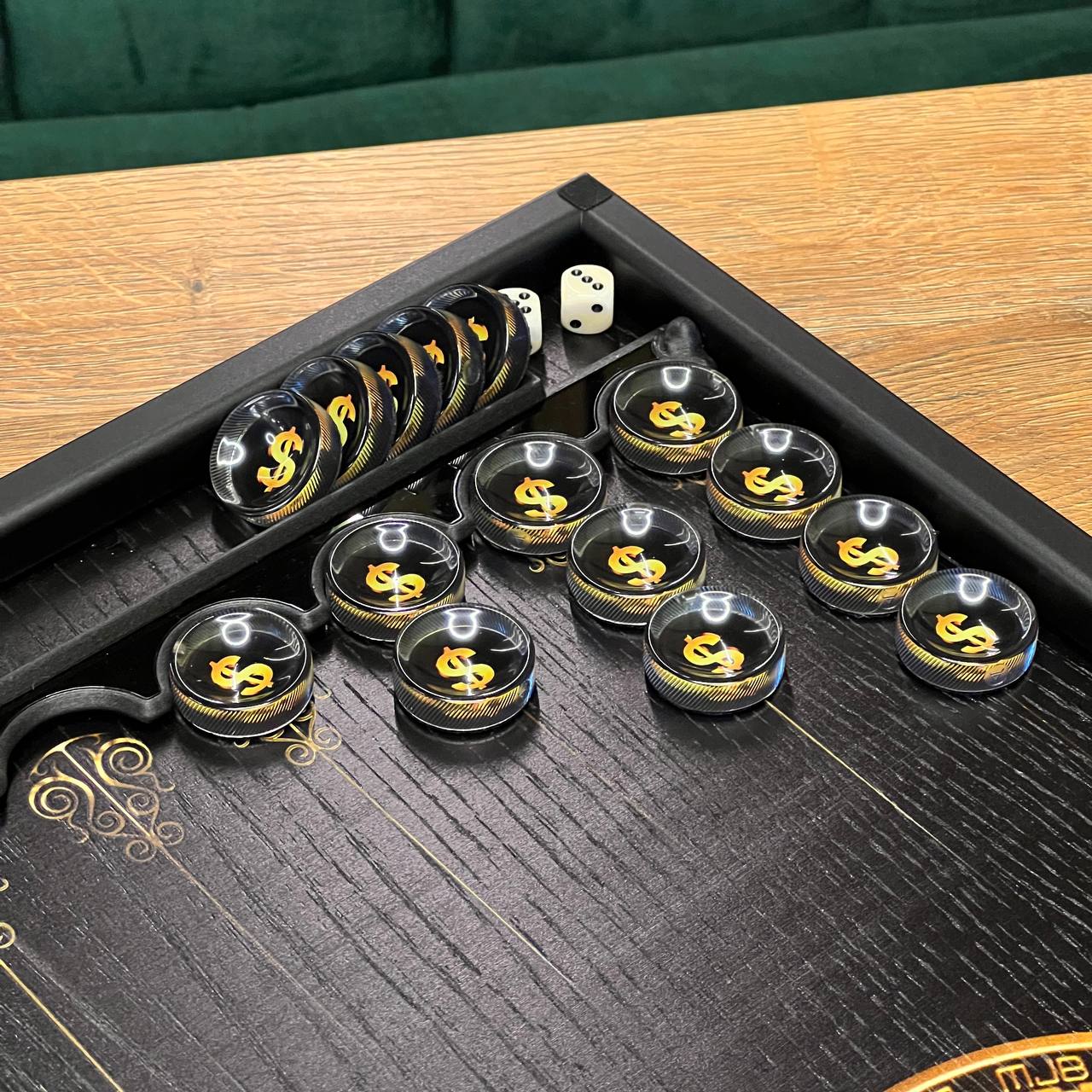 Classic Wooden Backgammon Set – Oak Wood 24"
