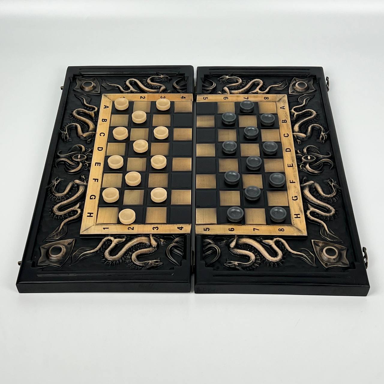 Dragon Wooden Chess Set