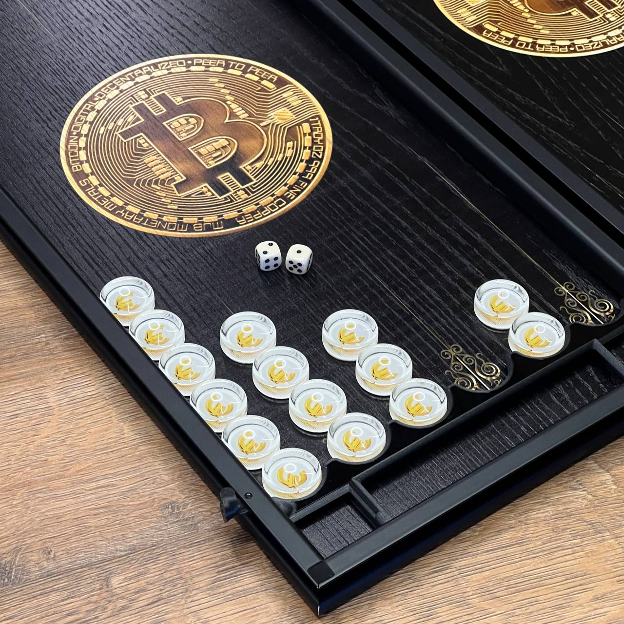 Classic Wooden Backgammon Set – Oak Wood 24"