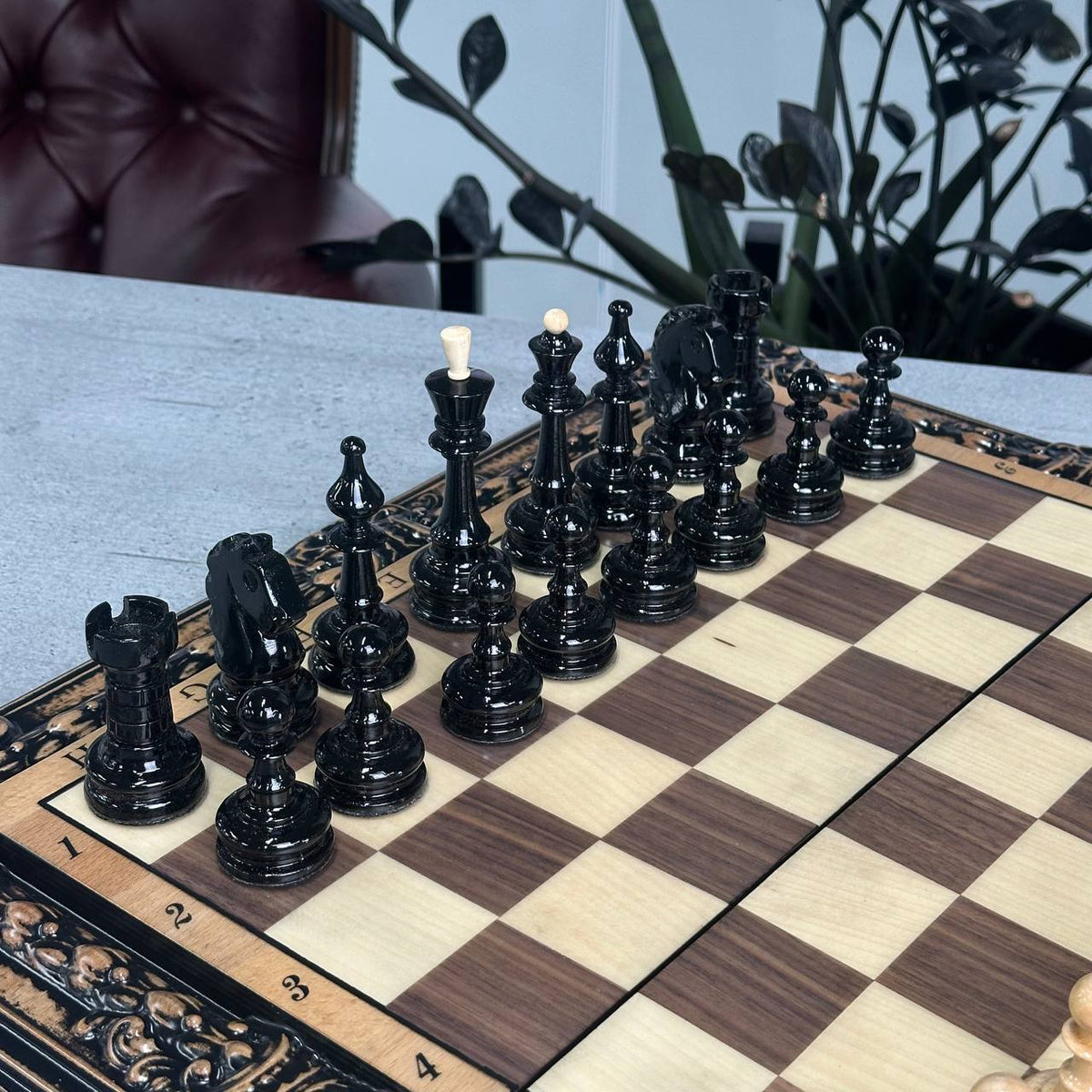 Maple Wood Chess Backgammon & Checkers Set – 3-in-1 20"