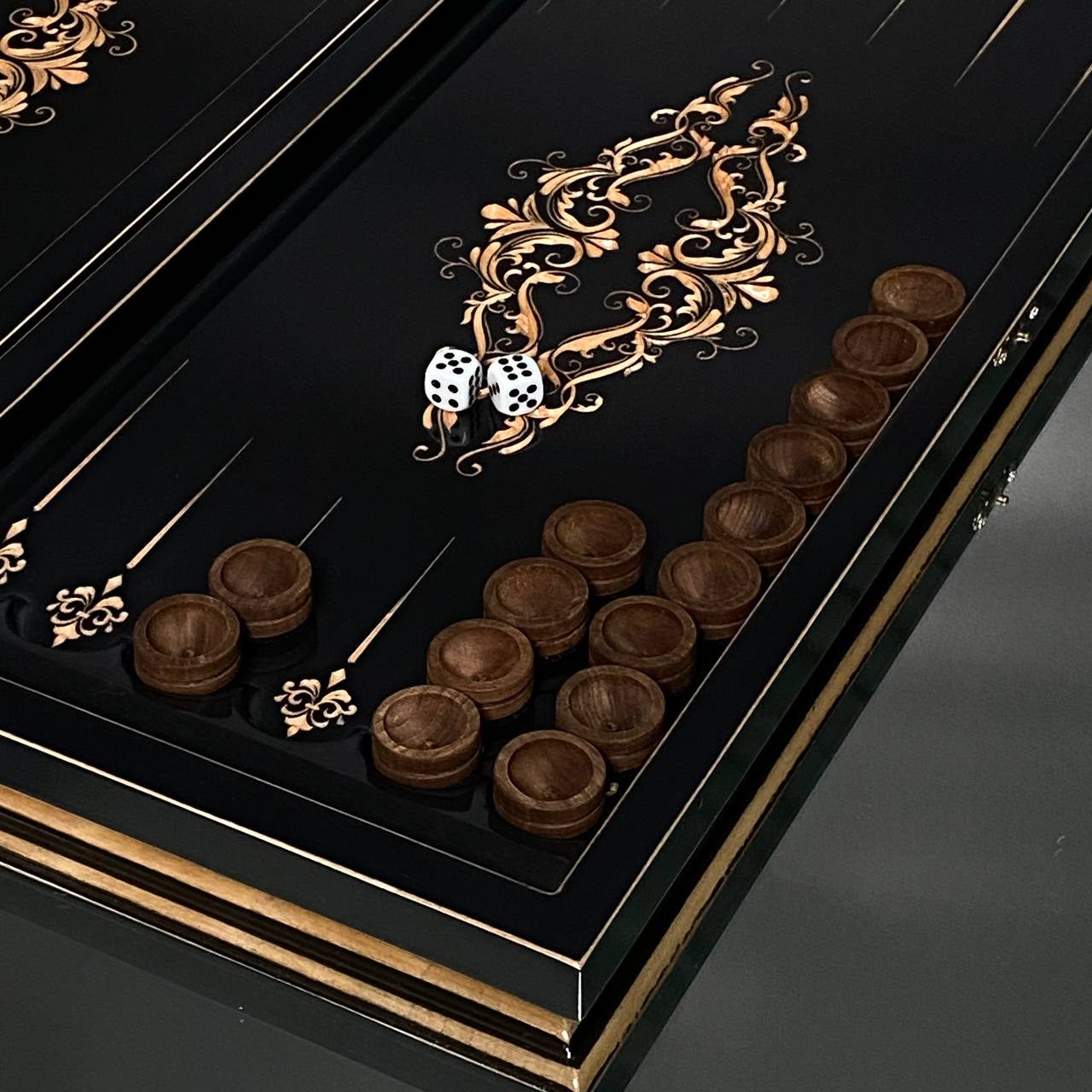 Prestigious Handmade Wooden Backgammon Board, Crafted from High-Quality Basswood, Gift-ready