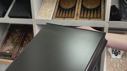 Exklusives Carbon Backgammon Set auf Aluminiumbasis, 61*26,5cm, Geschenkfertig